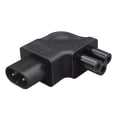 thumbnail image 1 of Adaptador de corriente IEC 320 C8 macho a C5 hembra, convertidor macho a hembra de 2,5a CA 250V, resistente al desgaste, reemplazo de baja resistencia Baoblaze Adaptador de corriente, 1 of 8