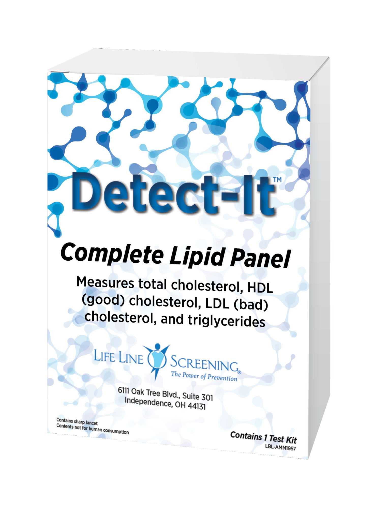 Life Line Screening Complete Lipid Panel, FDAApproved, Self