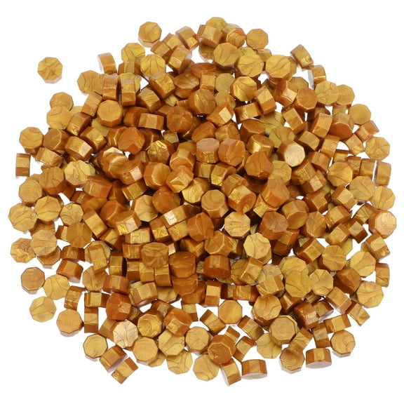 Raindrops Sealing Wax Beads Golden Quick Melt for Cards Wedding Invitations 6Packs