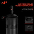 thumbnail image 3 of A-Premium Windshield Washer Pump Compatible with Toyota Corolla & Chevrolet Traverse, Tahoe, Blazer, Trailblazer, Caprice, Astro & GMC & Buick & Cadillac & Saturn & Pontiac & Oldsmobile, 3 of 6