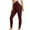 Wine, variant on ABATAB Workout Leggings for Women Crossover High Waisted Yoga Pants Slim Fit Skinny Pants for Running Exercise
