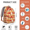thumbnail image 6 of Trendy Mushroom Print Bookbag for College Teens, Big Capacity Student Backpack with Laptop Protection, Durable Material, Wonderful Gift for School and Travel Use, 6 of 6