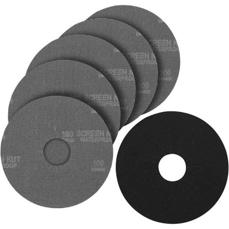 Porter Cable 9 In. 80 Grit Hook And Loop Discs (5)