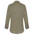 thumbnail image 5 of Fesfesfes Long Sleeve Shirt Men Button V-Neck Long Sleeve T-Shirt Fall Solid Loose Blouse Tops, 5 of 6