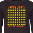 thumbnail image 4 of Inktastic Happy 100th Day of School One Hundred Stars Long Sleeve Youth T-Shirt, 4 of 5