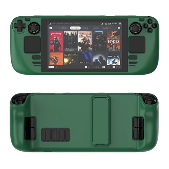 Protective Cover Case for Steam Deck Oled,PC Material Protective Case for Steam Deck,Gaming Handheld Controller Hard Shell with Stand,Drop Protection Grip Case Accessories