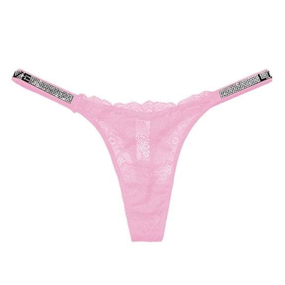 Sexy Underwear for Women Crotchless Panties Valentines Day Panties Pink Women Shorts Comfy M