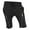 4009 Black, variant on Ma Croix Mens Jogger Shorts Slim Fit Biker Fleece Zipper Accent Designs