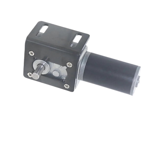 584031ZY DC12V 24V Worm Gear Motor selfLocking Large Torque 70KG.CM PWM Speed 12/16/27/40/80/160/260/470RPM(12V 470,Motor with Bracket)