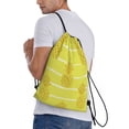 thumbnail image 3 of Bingfone Gold Pineapple Drawstrings Backpacks Bags For Men Women Gym Drawstrings Bag, 3 of 9