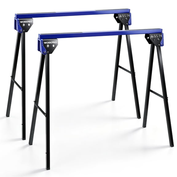 WORKPRO 2-Pack Utility Folding Sawhorses