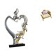 thumbnail image 1 of Figura De Pareja Romántica, Estatua Coleccionable, Adorno Para Dormitorio, Boda, Estantería, Armario, Decoración Del Hogar Con Sofá De Madera En Miniatura, Modelo Artesanal, Muebles De, 1 of 8
