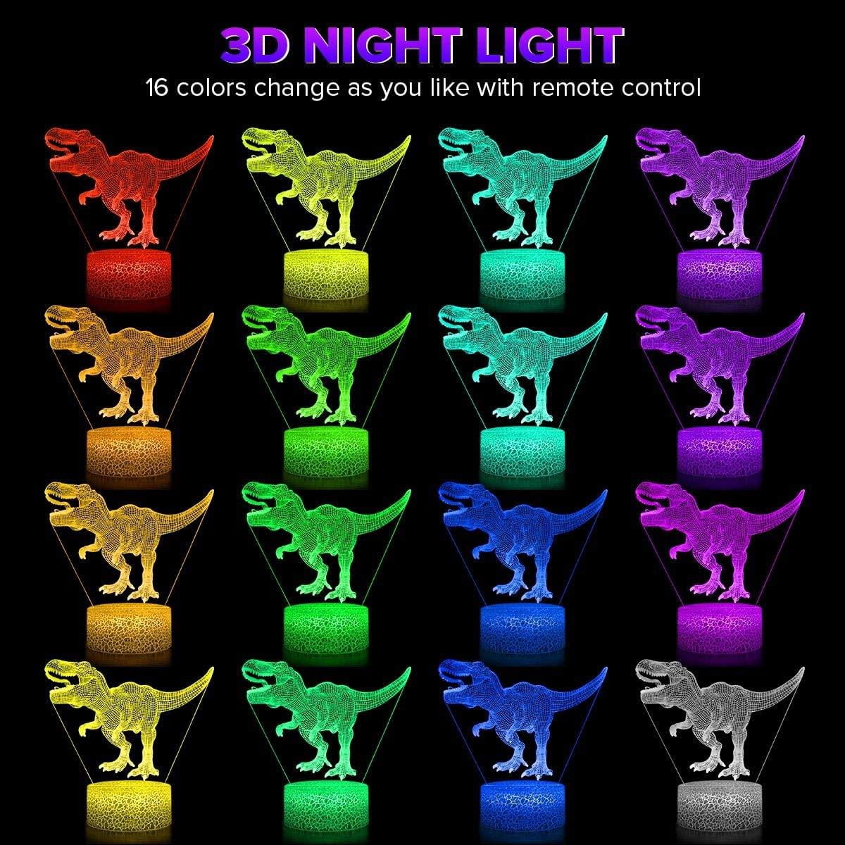 VONTER Remote Control & Touch T Rex LED Night Light