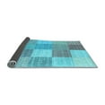 thumbnail image 2 of Ahgly Company Indoor Round Checkered Light Blue Modern Area Rugs, 6' Round, 2 of 4