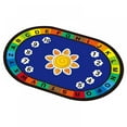 thumbnail image 1 of AMERTEER Playtime Collection ABC Alphabet  Numbers and Shapes Educational Learning & Game Area Oval Rug Carpet for Kids and Children Bedrooms and Playroom 63x31.5in, 1 of 8