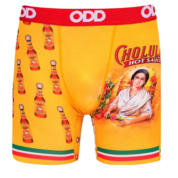 ODD SOX Men's Gift Idea Novelty Underwear Boxer Briefs, Cholula Lady- XXX-Large