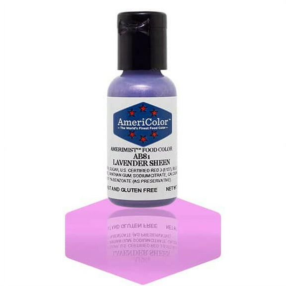 AmeriColor AmeriMist Lavender Sheen, .65 Ounce, Airbrush Food Color