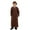 Coffee, variant on Tiweut Boys Tops Arabic Thobe Long Sleeve Crew Neck Robe Teenage Embroidered Children's Wear Coat for Boy Beige,3-4 Y