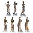 thumbnail image 3 of African Lady Resins Sculpture Ethnic Tribal Woman Statues Exotic Figurine Tabletop Decors for Home Office Living Room, 3 of 9