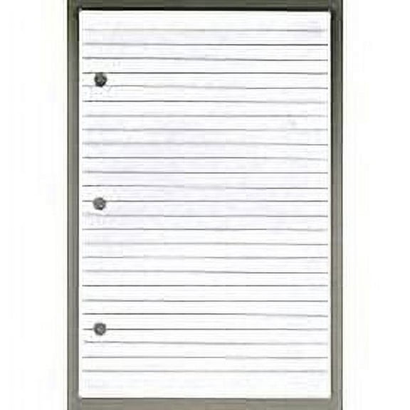 Linco 5/16 Ruled Filler Paper, 5.5" x 8.5", White, Reinforced, 3-holes, 100 Sheets