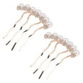 thumbnail image 4 of MasteelfCA 2pcs Bridal Side Comb Clip Pearl Wedding Hair Comb Clip Side Comb Hairpin, 4 of 7