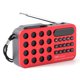 thumbnail image 5 of Mini Radio Portátil BT Altavoces Inalámbricos Carga Solar Receptor FM () Rojo, 5 of 7