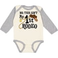 thumbnail image 3 of Inktastic No, This Ain't My 1st Rodeo Cowboy Hat and Lasso Boys or Girls Long Sleeve Baby Bodysuit, 3 of 5