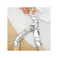 thumbnail image 6 of INSPIRE CHIC Women's Faux Leather Long Sleeve Fingerless Gloves Arm Warmers for Cosplay Fashion One Size Silver, 6 of 6