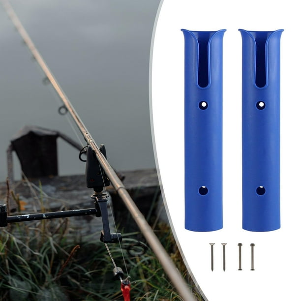 2x Fishing Rod Holder Fishing Pole Holder Multifunction Space Saving  Fishing Rod Blue
