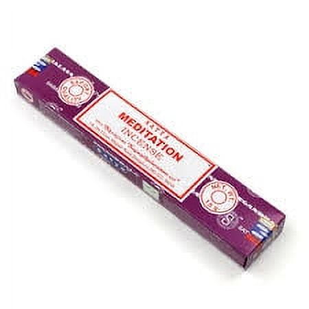 Meditation Stick Incense, 15 Gram (12 to 15 Stick) Box, Satya Nag Champa Variety, Masala Incense Imported From India
