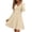 01# Beige, variant on Ihhxva Dress for Women V-Neck Long Sleeve Ribbed Wrap Fall Flared Hem Casual S-3XL