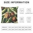 thumbnail image 5 of SHANXI DaDa Bedding -Pieces Tapestry Botanical Throw Pillow Covers - Red Peach Nectarines Floral Summer Fruits Blossom - Woven Needle Stitched Cushions Elegant Square Colorful Decor  24x24in, 5 of 5