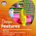 thumbnail image 4 of Super Bird Creations SB50005 Seagrass Mat for Cage Decor, Pet Enrichment and Boredom Relief - Versatile Toy-Making Base- Ideal for Parrots - Small to Large Birds & Reptiles - 12"x14" (1 Pack), 4 of 7