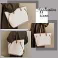 thumbnail image 5 of DIY PU Leather Tote Bag Kit DIY PU Leather Shoulder Bags Sew on Making Kit Handmade Handbag Sewing Material Tools Set Handmade Purse Craft Making Project Personalized Women Gift Beige, 5 of 8