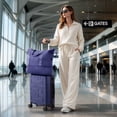 thumbnail image 2 of Zimtown Carry-on Luggage Set 3 Piece Lightweight Suitcase Set with Duffel Bag, PP Hard Shell Suitcase 20" Luggage Sets Spinner Wheels, Blue, 2 of 17