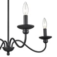 thumbnail image 2 of 4384-MB Millennium Lighting Delvona - 4 Light Chandelier-20.13 Inches Tall and 24.13 Inches Wide-Matte Black Finish    -Traditional Installation, 2 of 5