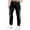Z33-Black, variant on Men's Travel Pants Free Regular Fit Drawstring Cargo Pants Parachute Hiking Pants with Pockets Nylon Baggy Trousers