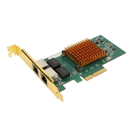PCIE Card, Ethernet PCI Express Card PCIE X4 Slot 2 RJ45 Ports For ...