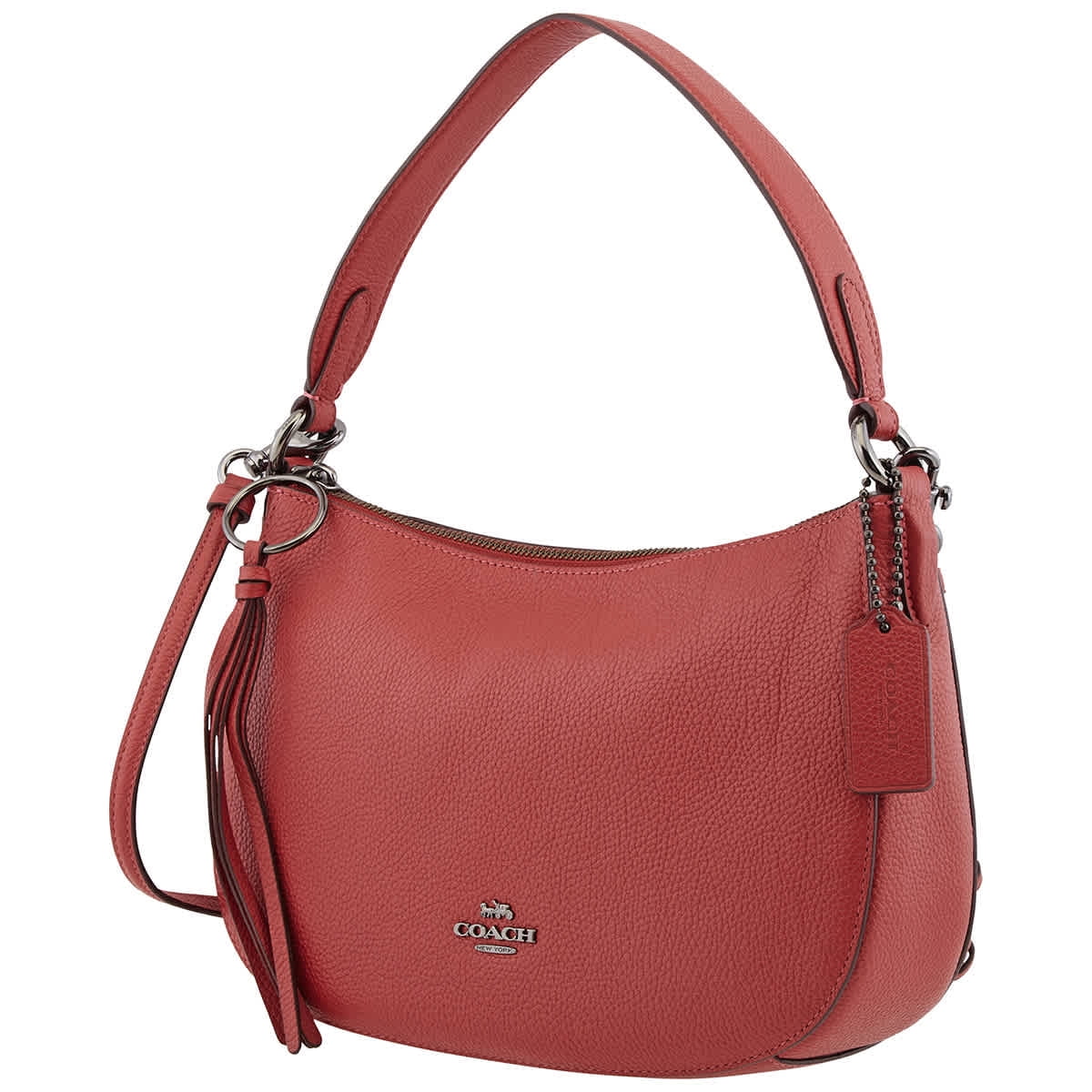 red coach crossbody purse