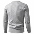 thumbnail image 3 of Smsaxvxz Men's Knit Sweater Slim Fit Crew Neck Long Sleeve Lightweight Pullover Tops Casual Fall Winter Clothing 2026 Gray XL, 3 of 6