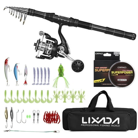 Storage bag Combos Pole With Rod And Reel Combo Kit Carry Reel Combo Lures Set Kit Line Lures Carrier Fiber Pole Lures Siuke Xinzy Reel Rod Carbon Fiber Pole Kit Carbon Fiber Combo Huiop Rod