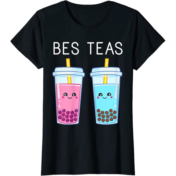Bubble Tea Boba Tapioca Pearls Milk Drink Kawaii Friend T-Shirt