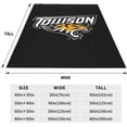 thumbnail image 4 of Towson University Blanket Large Luxury Fleece Soft Anti-Static Anti-Pilling Flannel Bed Blanket, 4 of 5