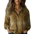 thumbnail image 2 of Texiao Women Cotton Shirt Printed Fashion Button Down Shirts Casual Tops Long Sleeve Blouse, 2 of 3