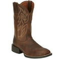 thumbnail image 2 of Justin Men's Dusky Canter Cowhide Leather Western Boot Broad Square Toe Brown 9 D(M) US, 2 of 5