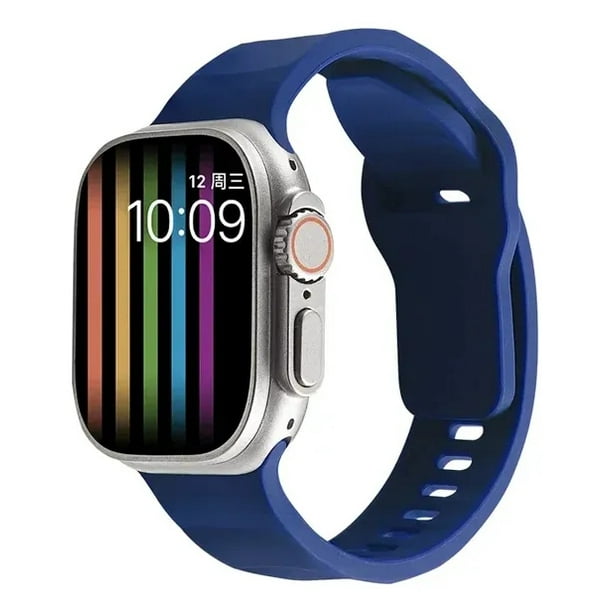 Correa Silicón Suave Sport Para Apple Watch Series Ultra, Se, 1, 2, 3, 4, 5, 6, 7, 8, 9, 10