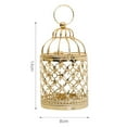 thumbnail image 2 of Candle Holder Promotion Sale! Nomeni European Hollow Iron Candlesticks Ornaments Gold Plating Decorative Cage Flower Pattern Wedding Home Decoration Creative Wedding Props, Home Decor Clearance Sale, 2 of 7