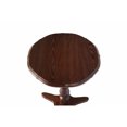 thumbnail image 5 of GZXS 15.75" Round Wooden Pedestal Side Table, Compact Vintage Accent Table for Living Room or Bedroom, Easy Assembly, Walnut Brown Finish, 5 of 7
