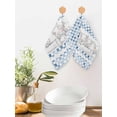 thumbnail image 2 of Blue Plaid Farmhouse Kitchen Dish Towels for Drying Dishes Set of 4, Watercolor Cute Country Pigs Checkered Waffle Weave Microfiber Hand Tea Bathroom Towels Quick Dry & Absorbent Towel 12x12, 2 of 7