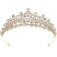 thumbnail image 1 of KAKOWELY Corona de boda con diamantes de imitación, corona de novia, diadema, tocado de novia para cumpleaños, graduación, 1 of 5